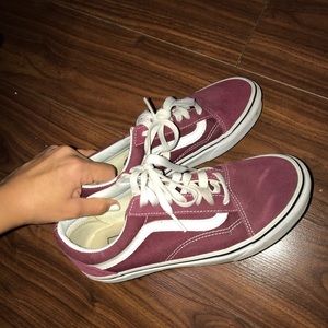 Burgundy Old School Vans